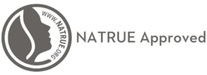 Official NATRUE Approved logo for BioconColors natural colorants, certifying compliance with international standards for natural and organic cosmetics.